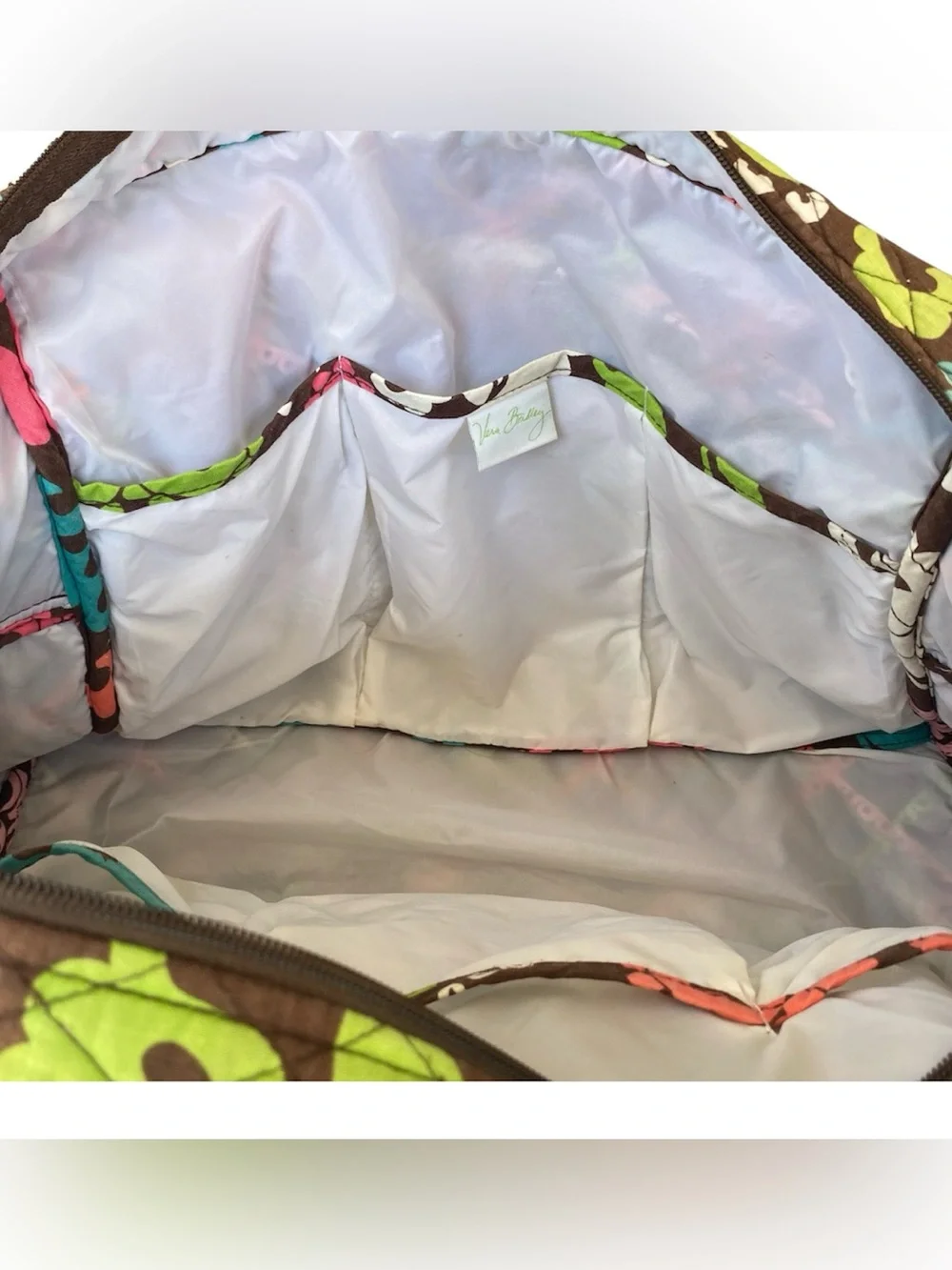 VERA BRADLEY Diaper Bag Tote Changing Pad Pockets